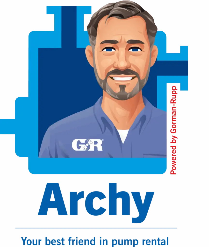 Logo van Archy Rental, verhuur van pompen en pompsets